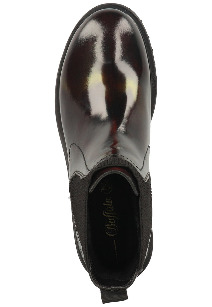 Buffalo Stiefelette Leder/Textil Bordeaux