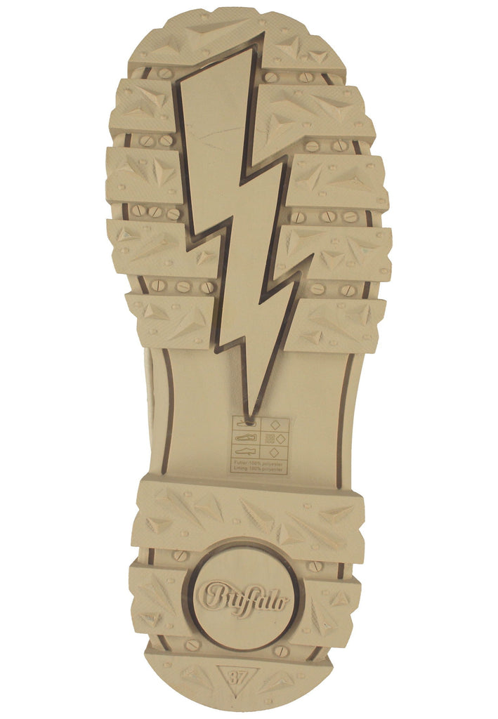 Buffalo Stiefelette Lederimitat Beige