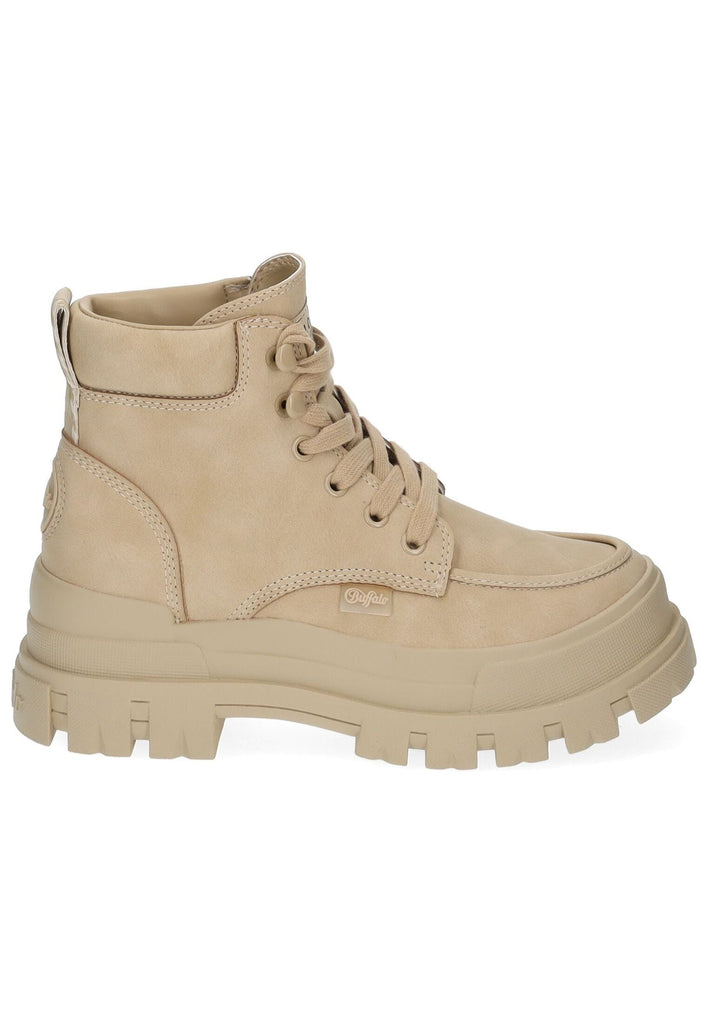 Buffalo Stiefelette Lederimitat Cream