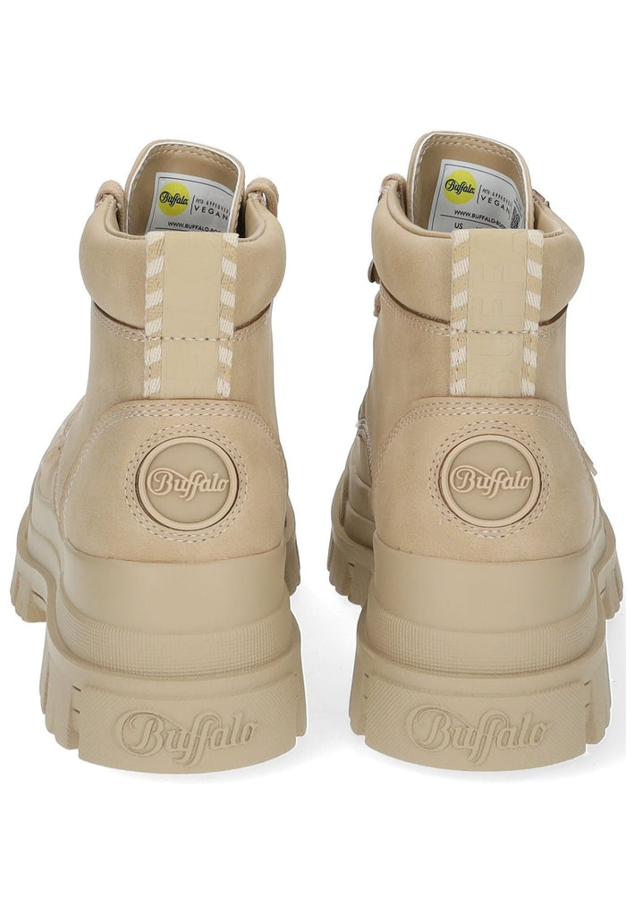 Buffalo Stiefelette Lederimitat Cream