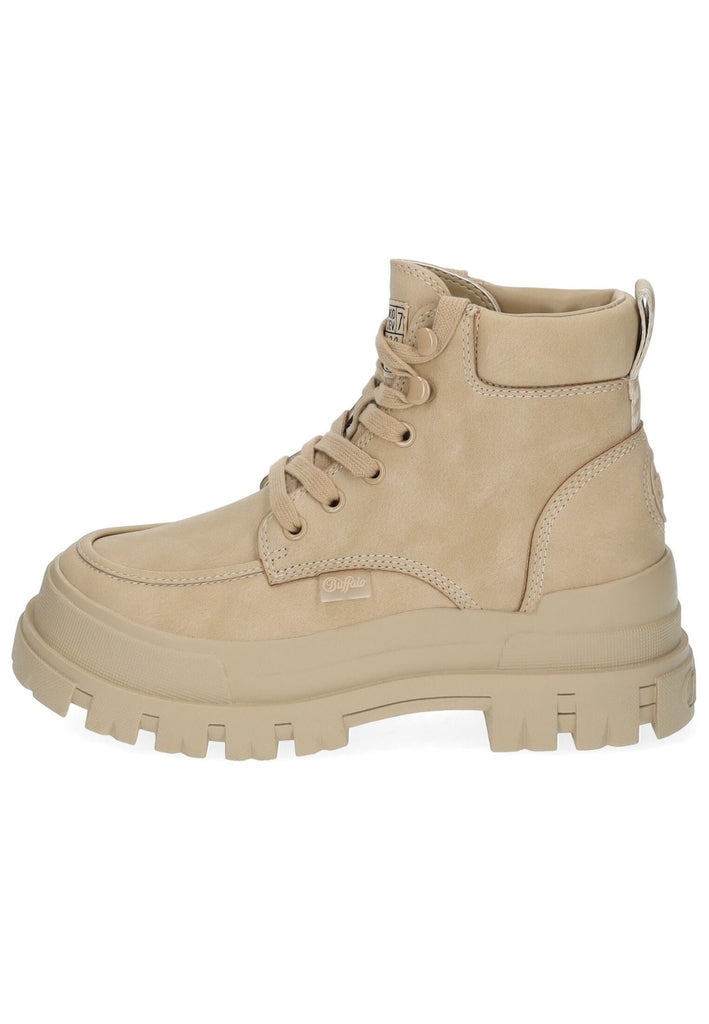 Buffalo Stiefelette Lederimitat Cream