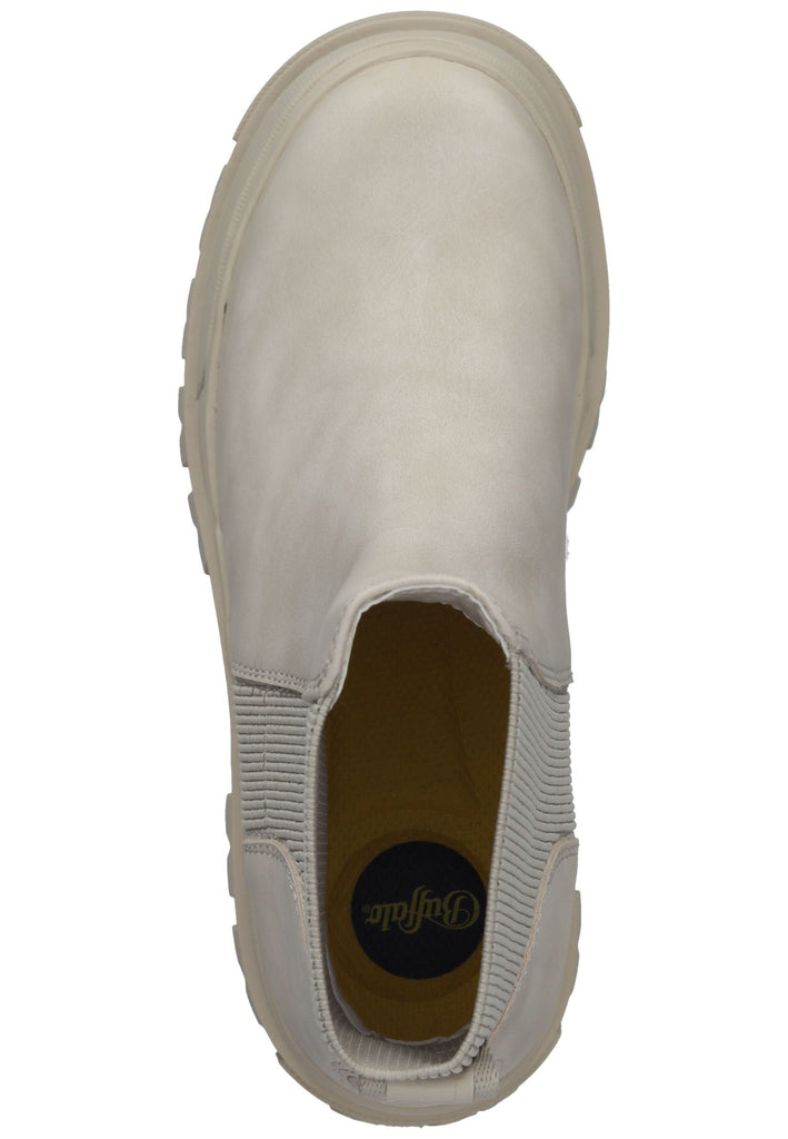 Buffalo Stiefelette Lederimitat Cream