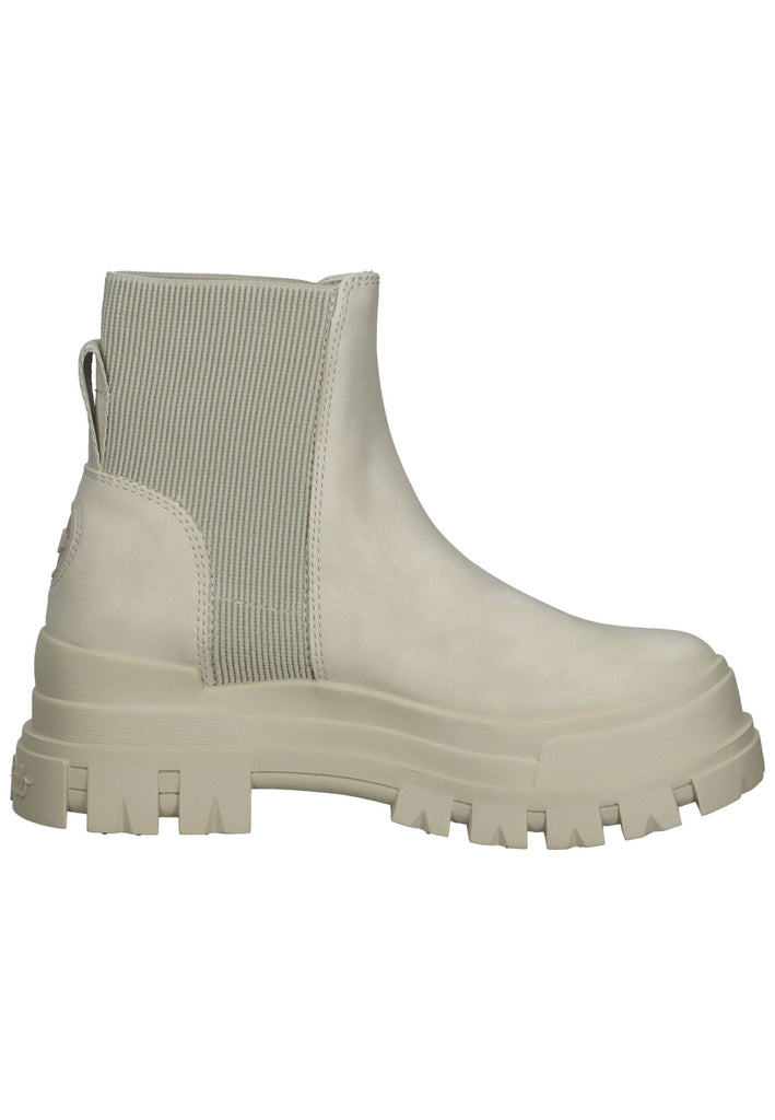 Buffalo Stiefelette Lederimitat Cream