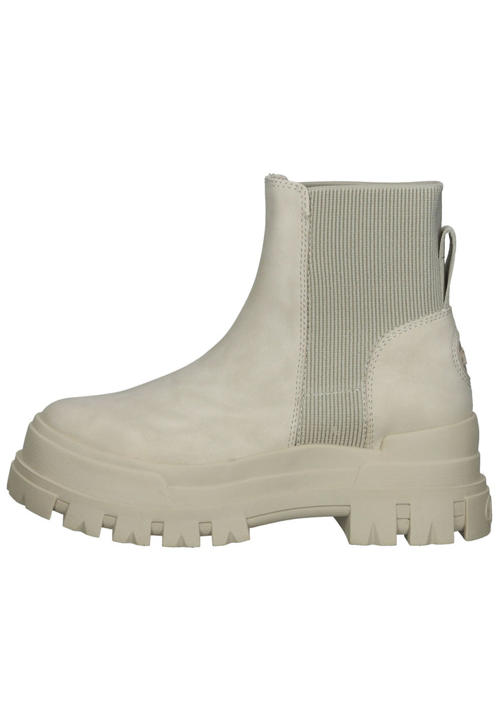 Buffalo Stiefelette Lederimitat Cream