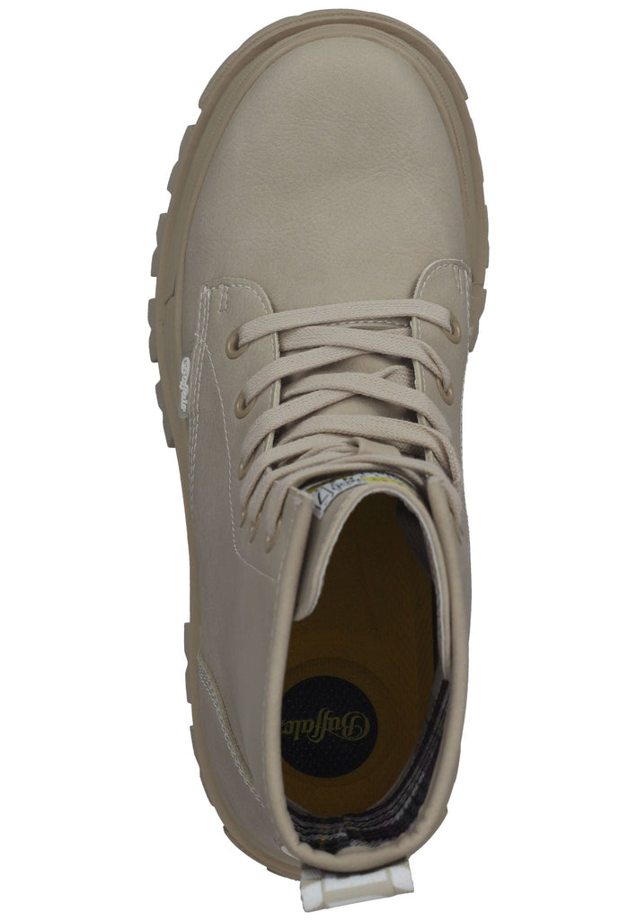 Buffalo Stiefelette Lederimitat Cream