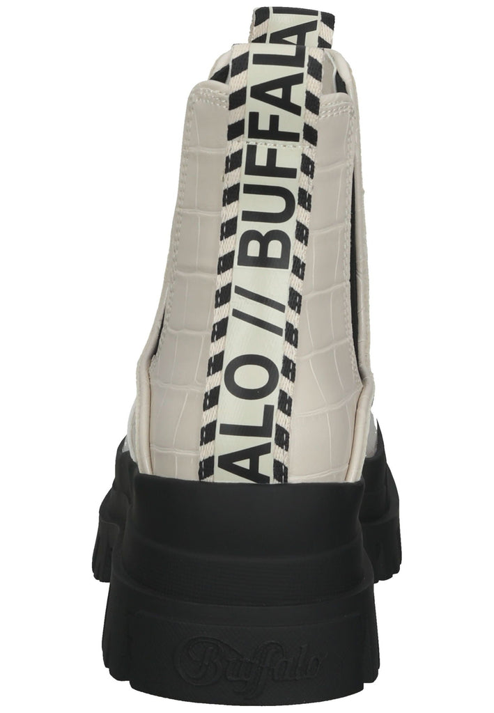 Buffalo Stiefelette Lederimitat Cream