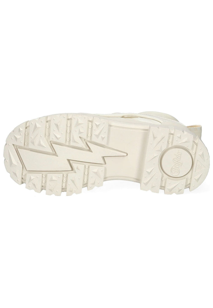 Buffalo Stiefelette Lederimitat Offwhite Warmfutter