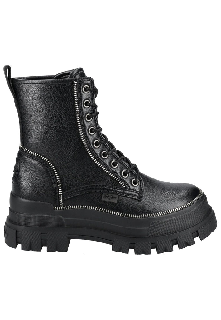 Buffalo Stiefelette Lederimitat Schwarz