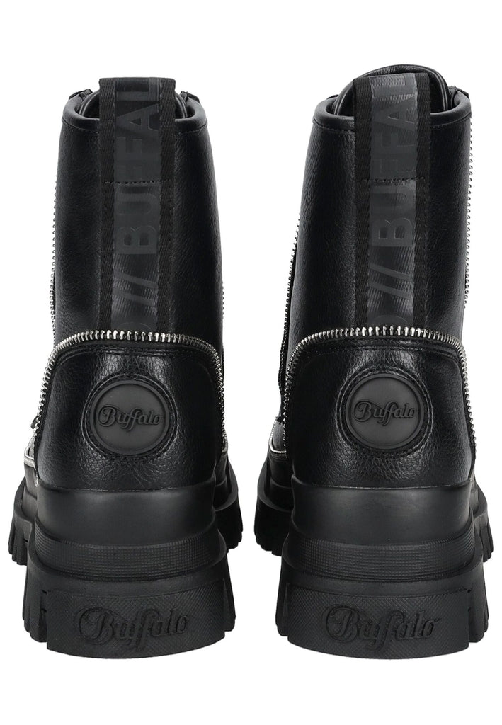 Buffalo Stiefelette Lederimitat Schwarz