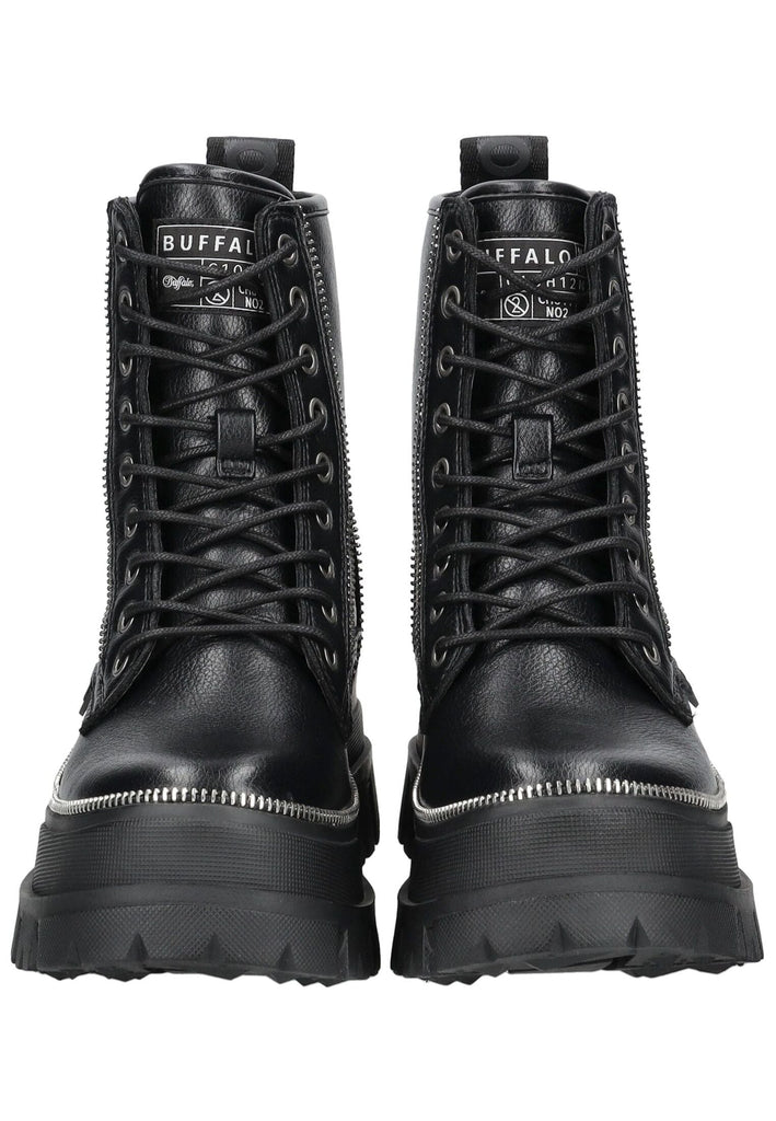 Buffalo Stiefelette Lederimitat Schwarz