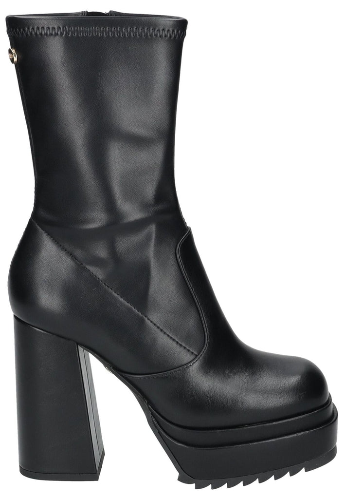 Buffalo Stiefelette Lederimitat Schwarz