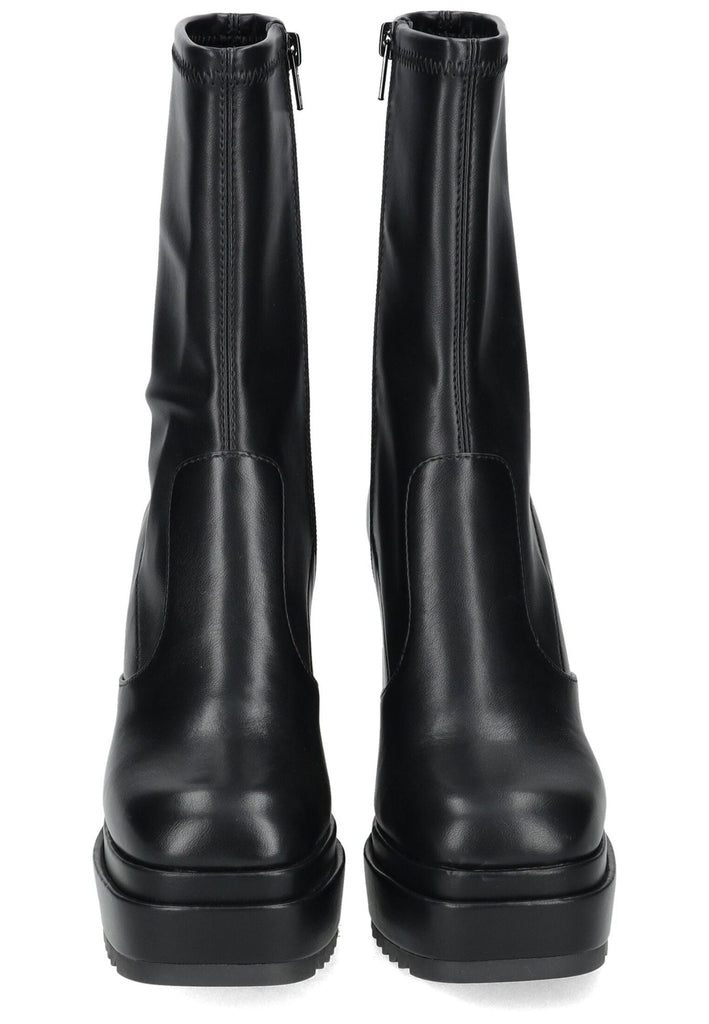 Buffalo Stiefelette Lederimitat Schwarz
