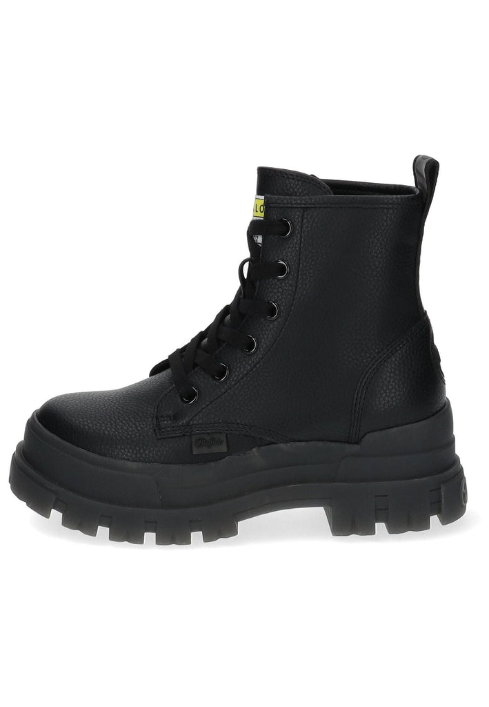Buffalo Stiefelette Lederimitat Schwarz
