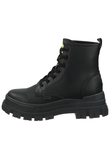 Buffalo Stiefelette Lederimitat Schwarz