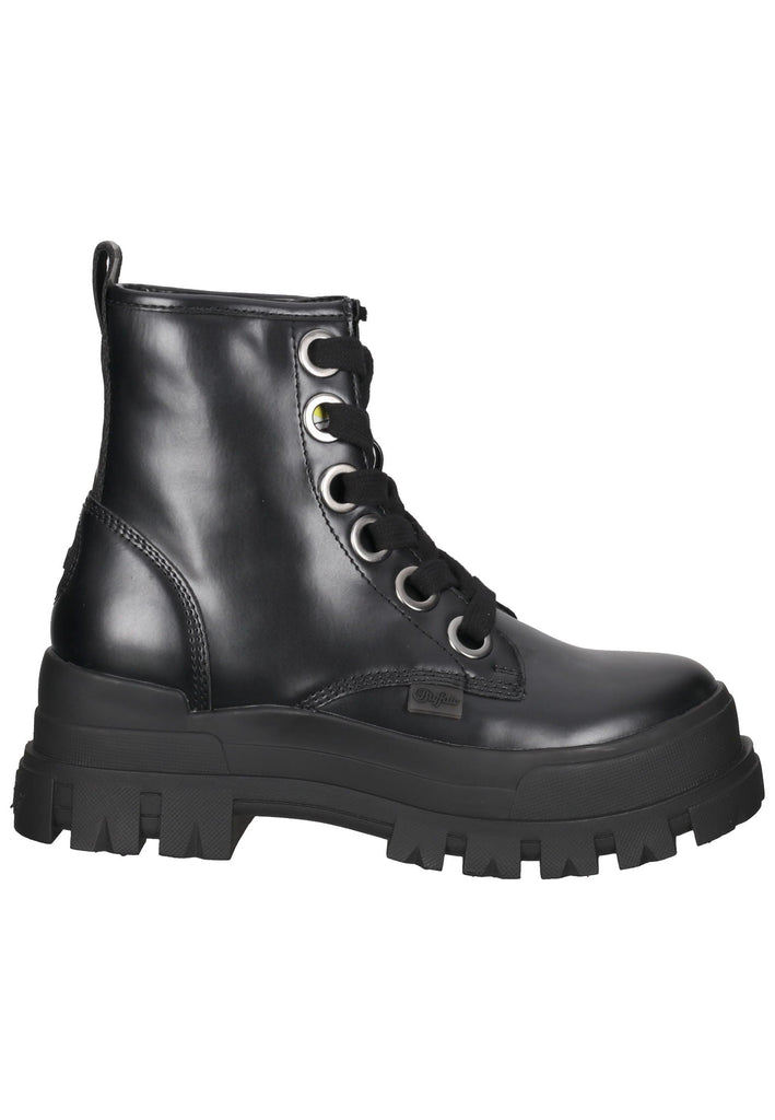 Buffalo Stiefelette Lederimitat Schwarz