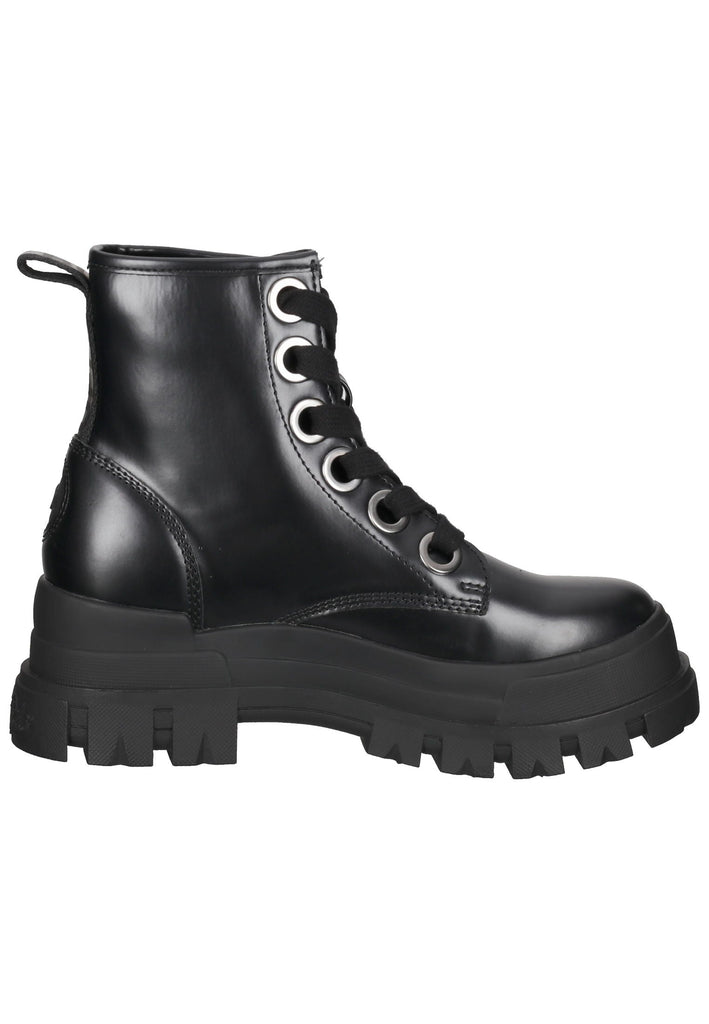 Buffalo Stiefelette Lederimitat Schwarz