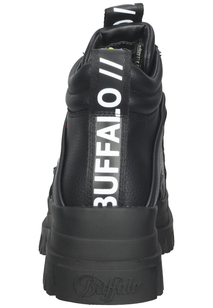 Buffalo Stiefelette Lederimitat Schwarz