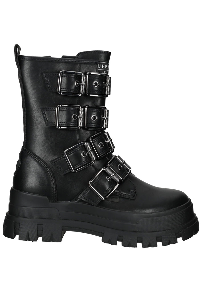 Buffalo Stiefelette Lederimitat Schwarz