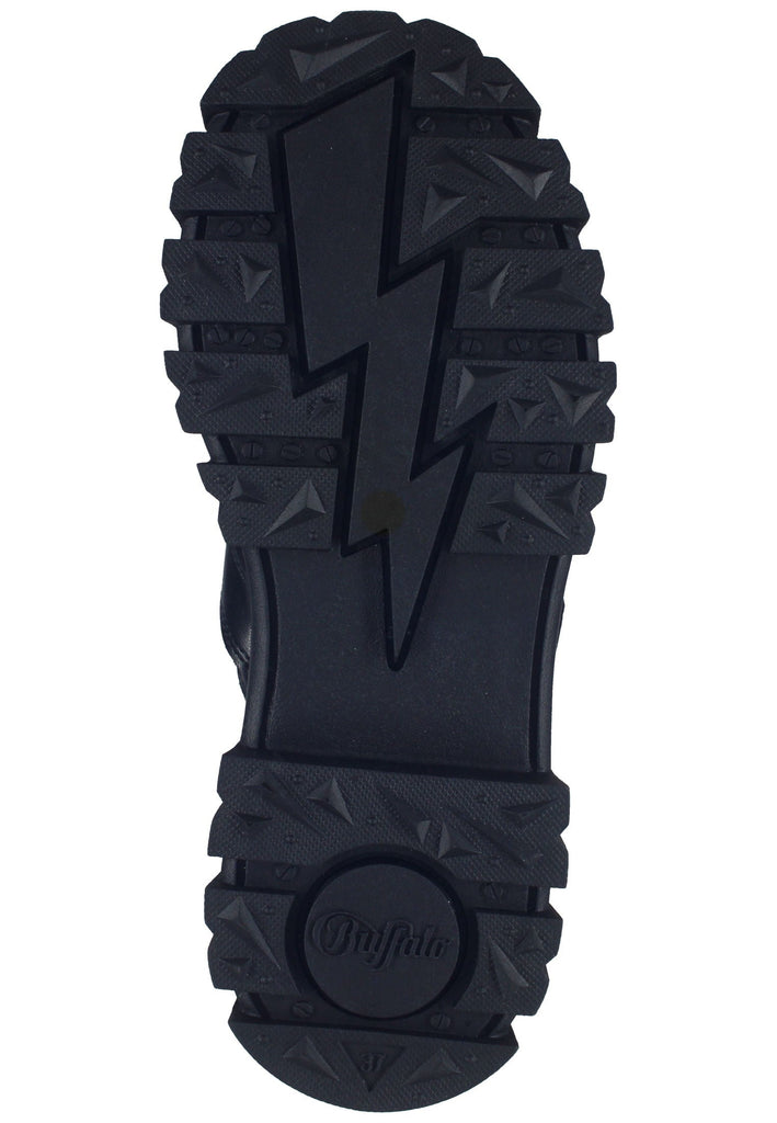 Buffalo Stiefelette Lederimitat Schwarz