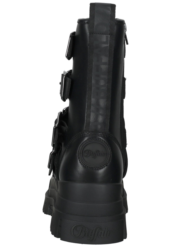 Buffalo Stiefelette Lederimitat Schwarz