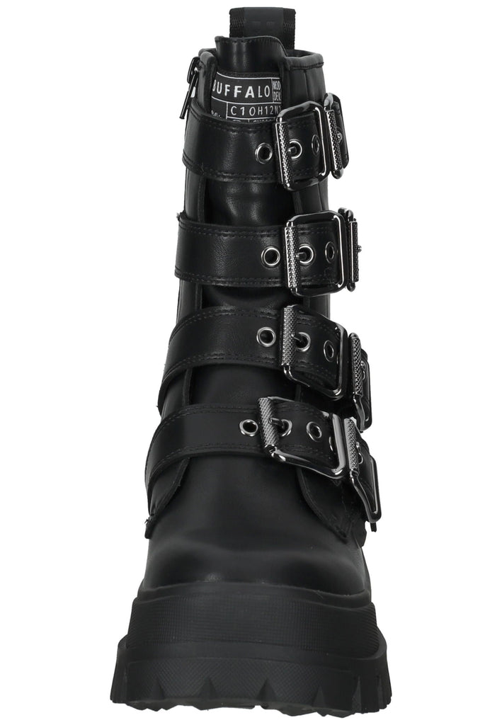 Buffalo Stiefelette Lederimitat Schwarz