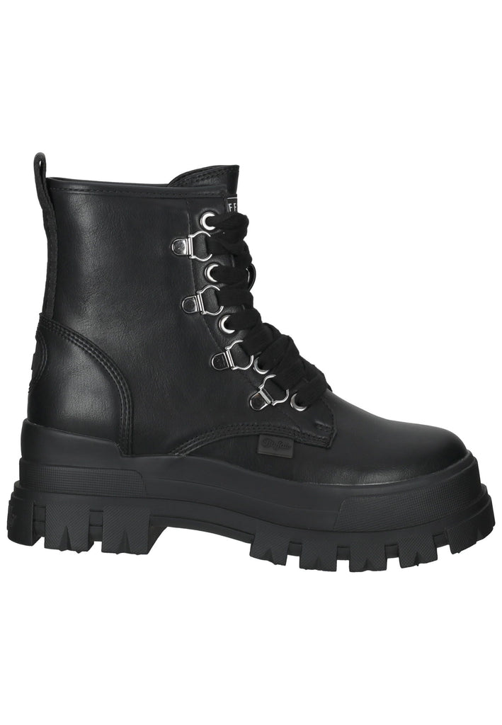 Buffalo Stiefelette Lederimitat Schwarz