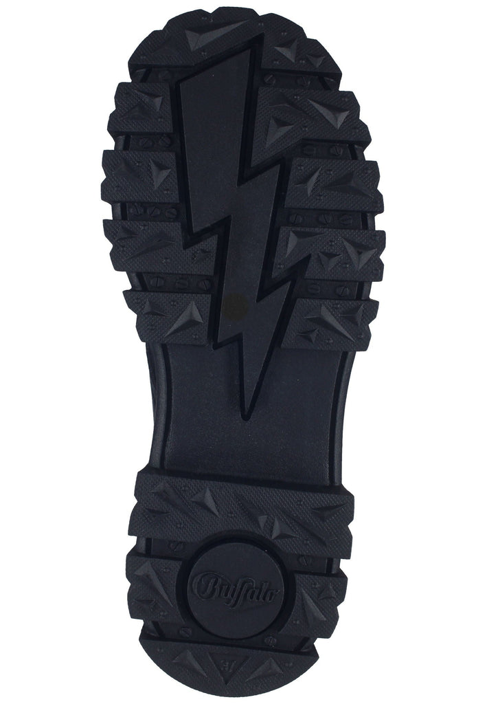 Buffalo Stiefelette Lederimitat Schwarz