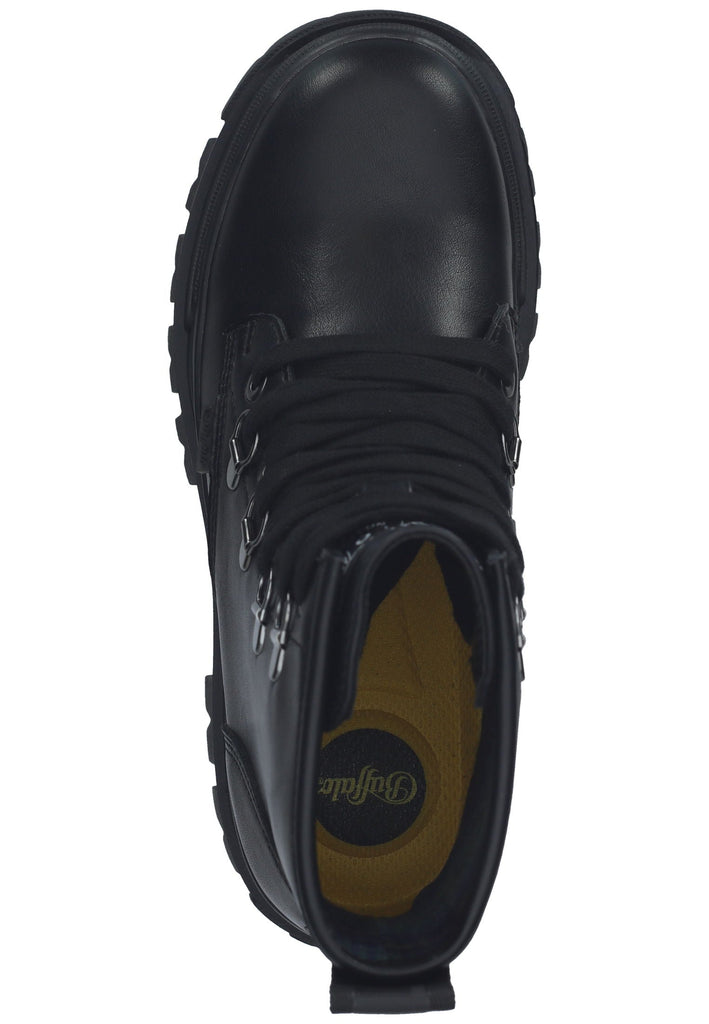 Buffalo Stiefelette Lederimitat Schwarz