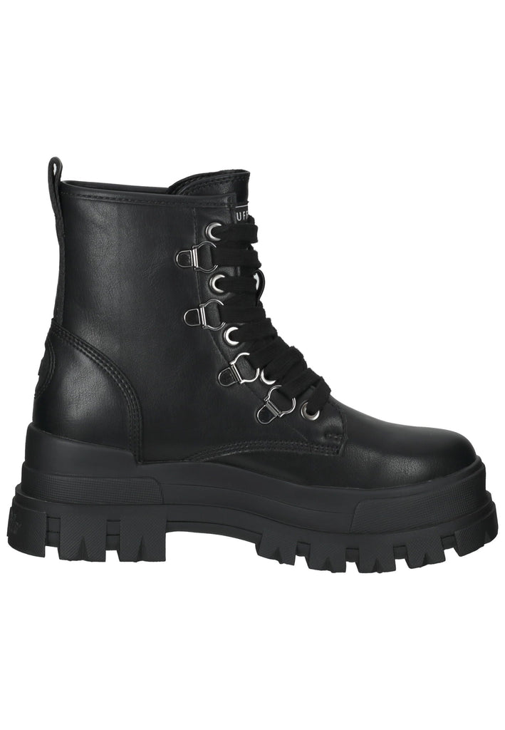 Buffalo Stiefelette Lederimitat Schwarz