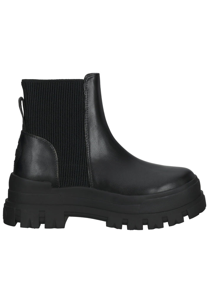 Buffalo Stiefelette Lederimitat Schwarz