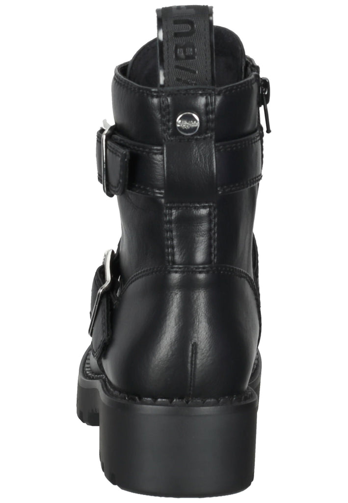 Buffalo Stiefelette Lederimitat Schwarz
