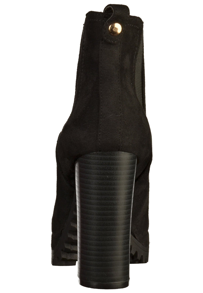 Buffalo Stiefelette Lederimitat Schwarz