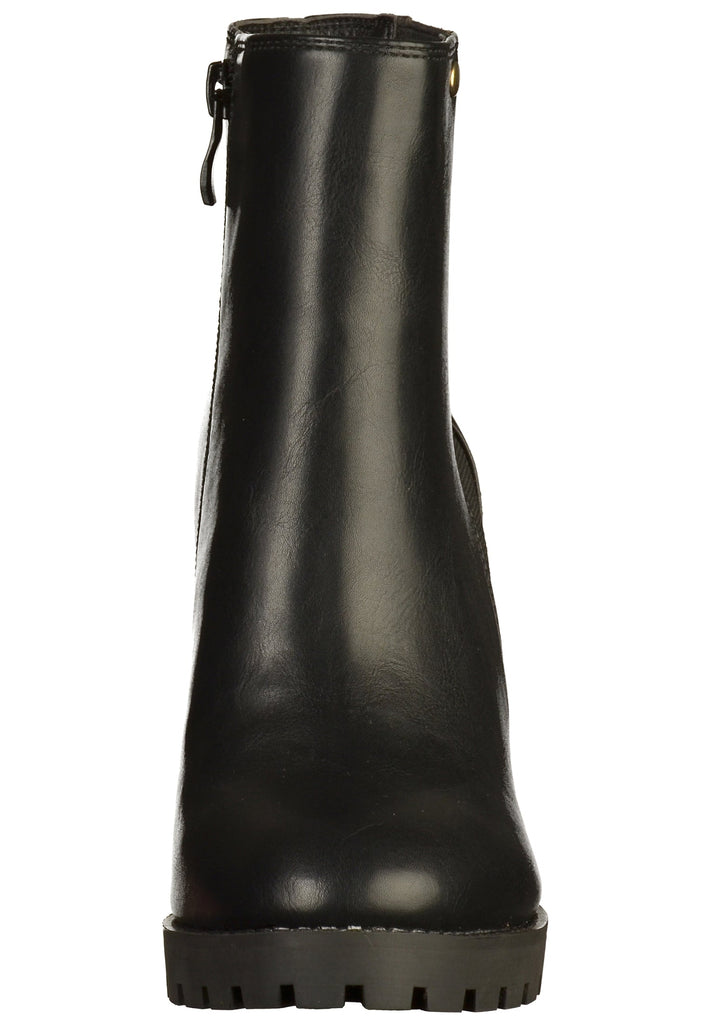 Buffalo Stiefelette Lederimitat Schwarz