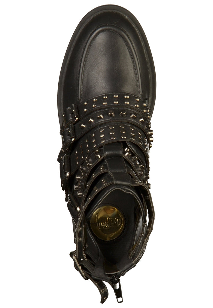 Buffalo Stiefelette Lederimitat Schwarz