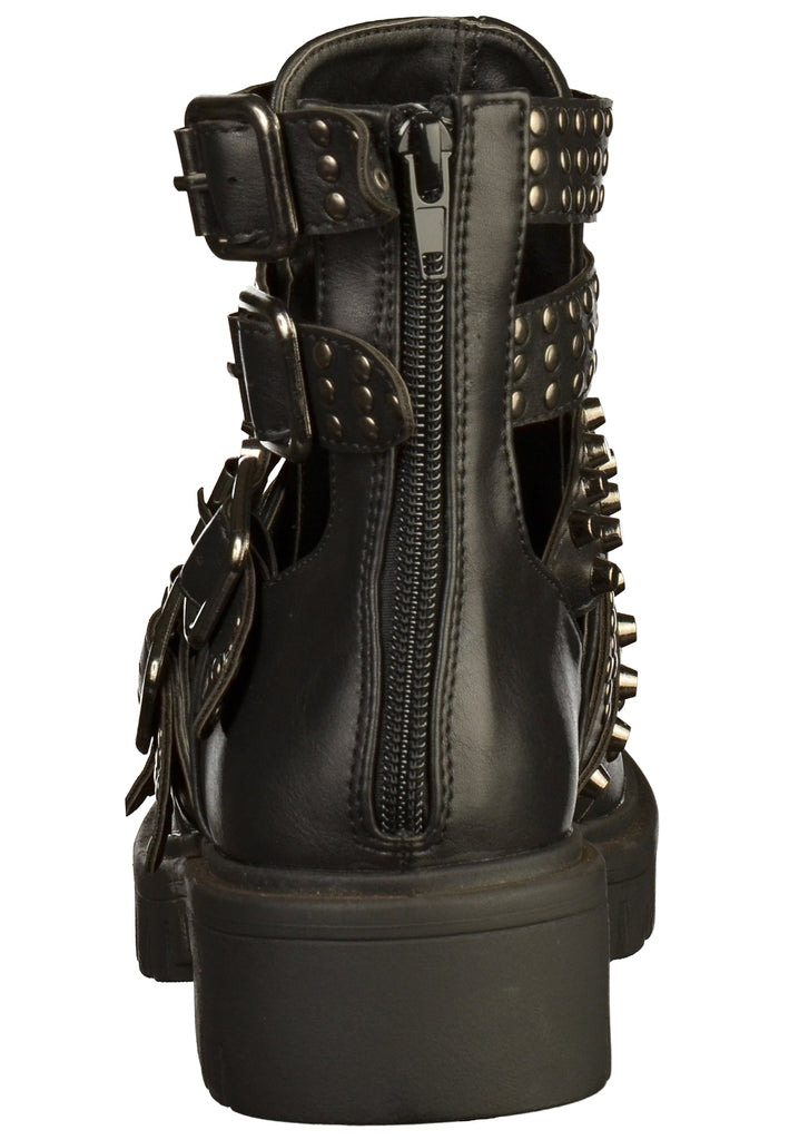 Buffalo Stiefelette Lederimitat Schwarz