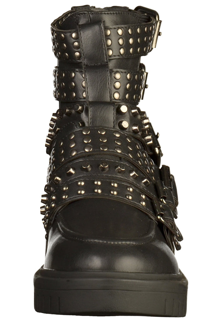 Buffalo Stiefelette Lederimitat Schwarz