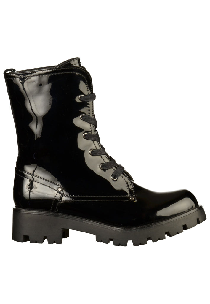 Buffalo Stiefelette Lederimitat Schwarz