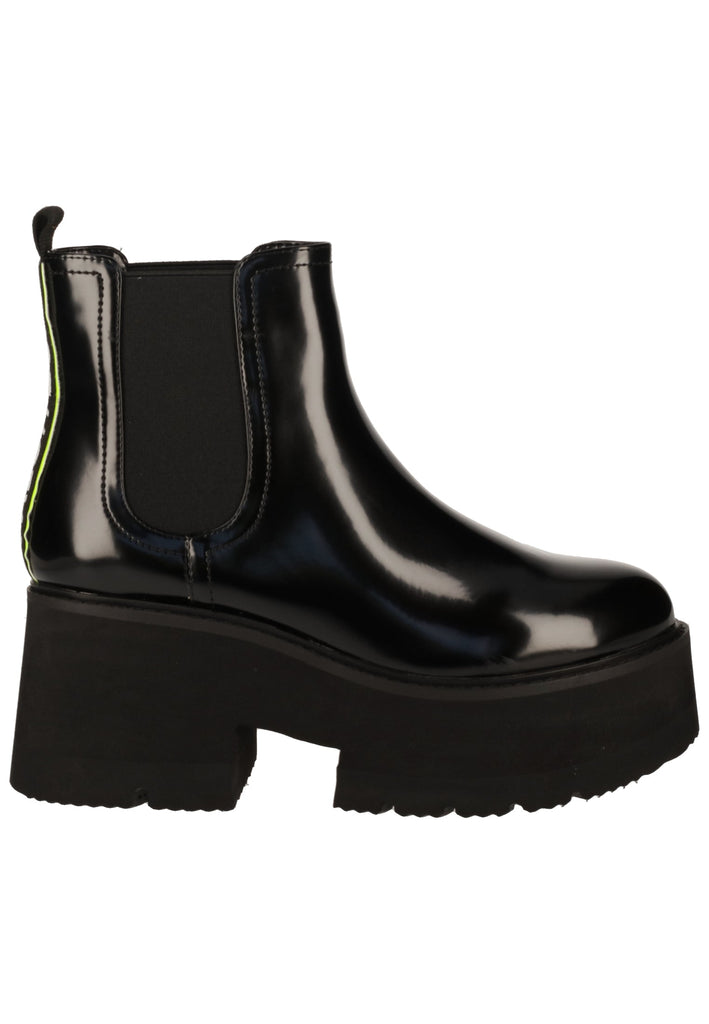 Buffalo Stiefelette Lederimitat Schwarz