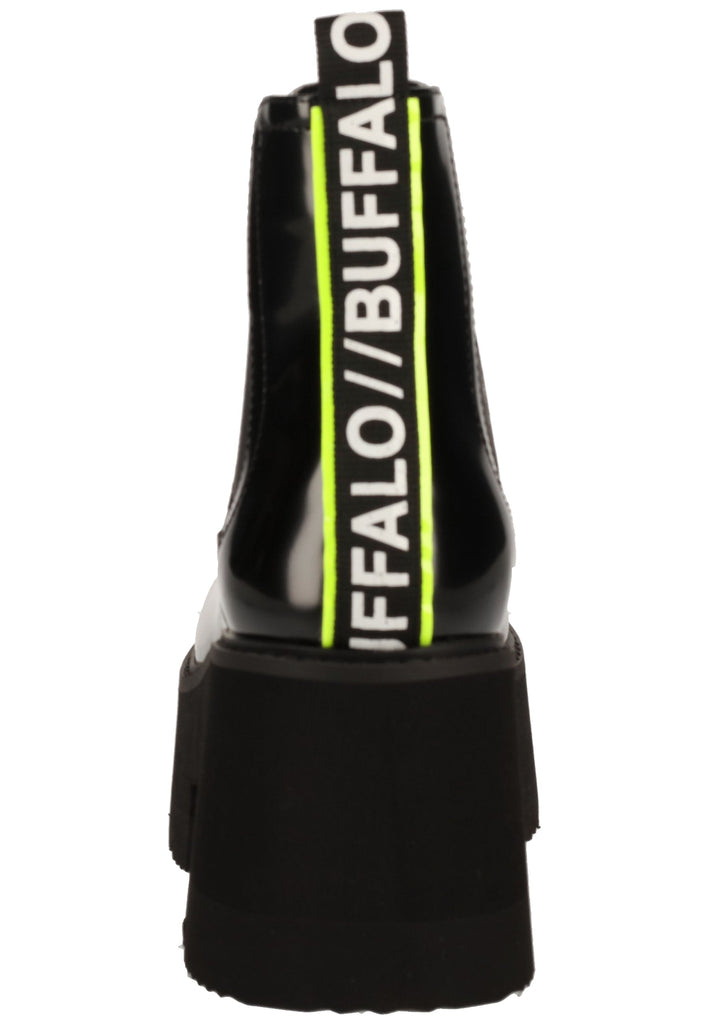 Buffalo Stiefelette Lederimitat Schwarz