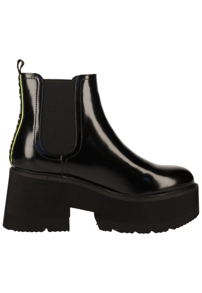 Buffalo Stiefelette Lederimitat Schwarz