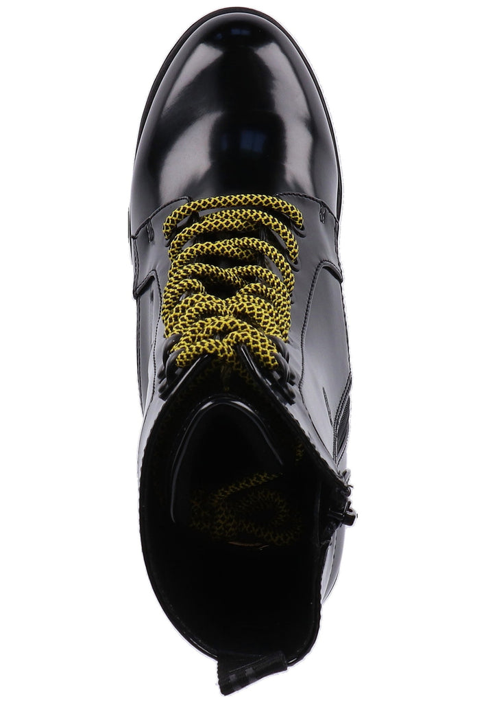 Buffalo Stiefelette Lederimitat Schwarz