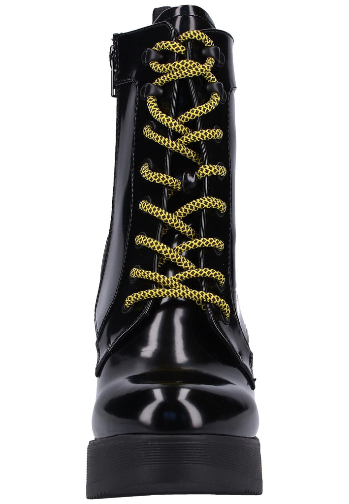 Buffalo Stiefelette Lederimitat Schwarz