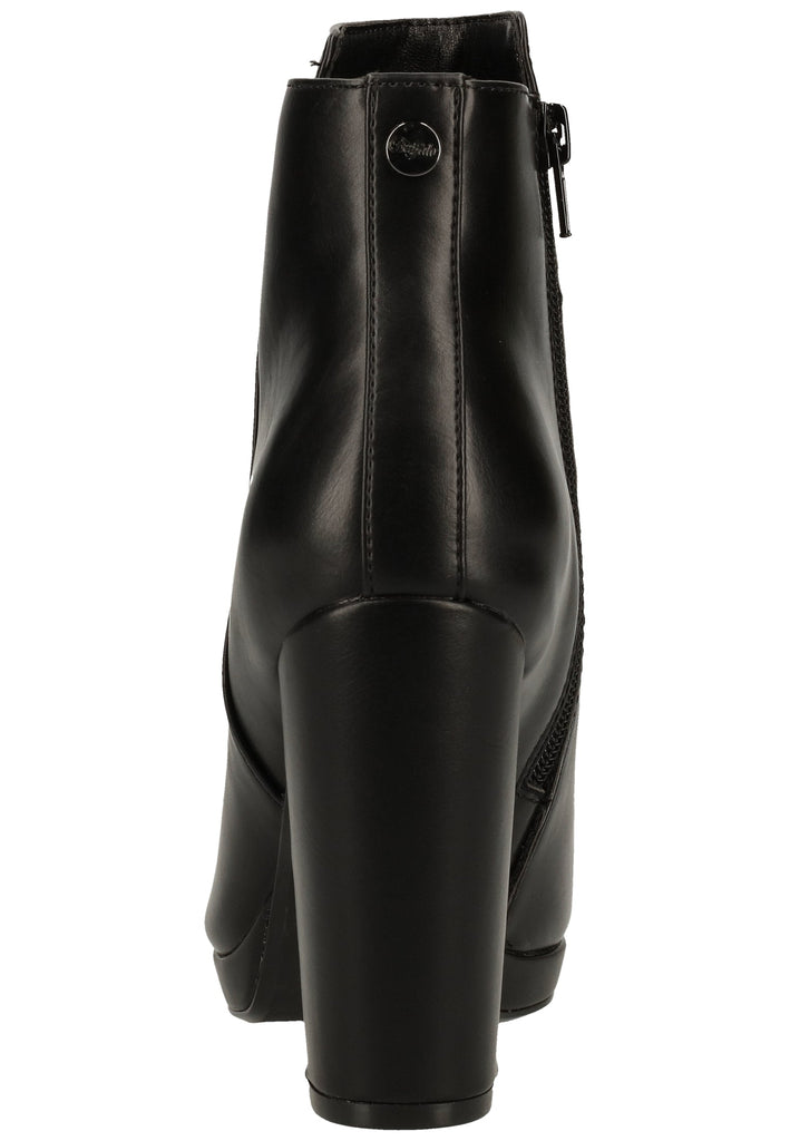 Buffalo Stiefelette Lederimitat Schwarz