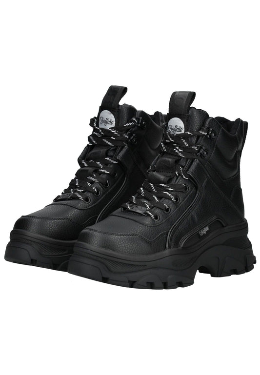 Buffalo Stiefelette Lederimitat Schwarz