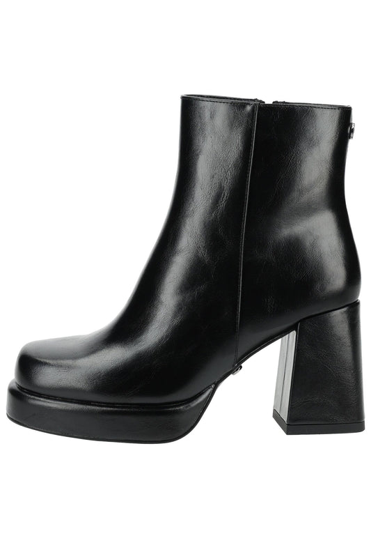 Buffalo Stiefelette Lederimitat Schwarz