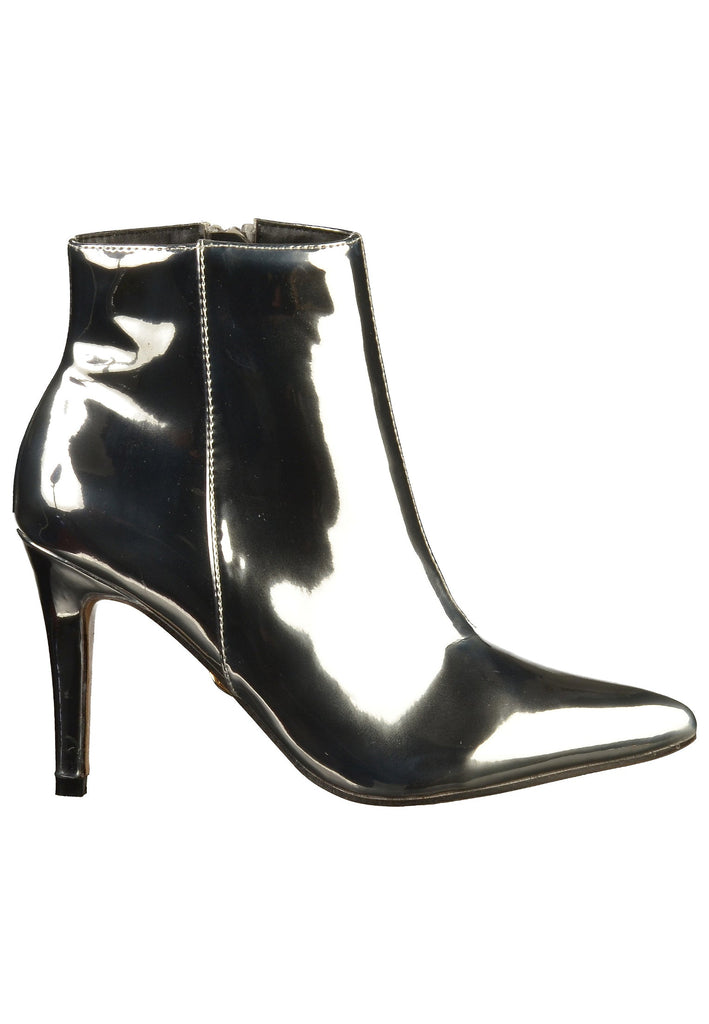 Buffalo Stiefelette Lederimitat Silber