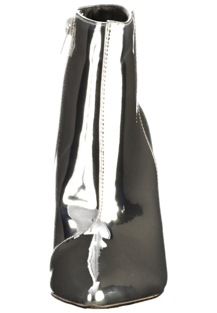 Buffalo Stiefelette Lederimitat Silber