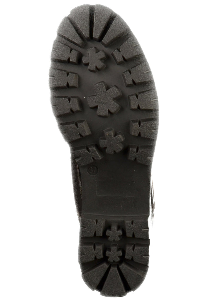 Buffalo Stiefelette Lederimitat Silber