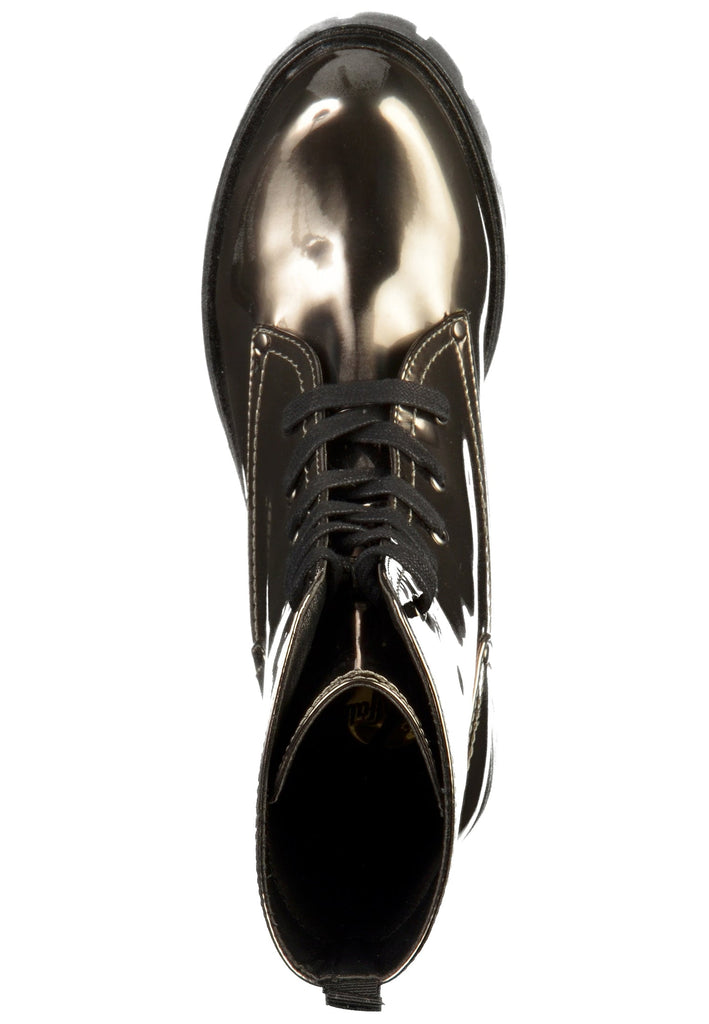 Buffalo Stiefelette Lederimitat Silber