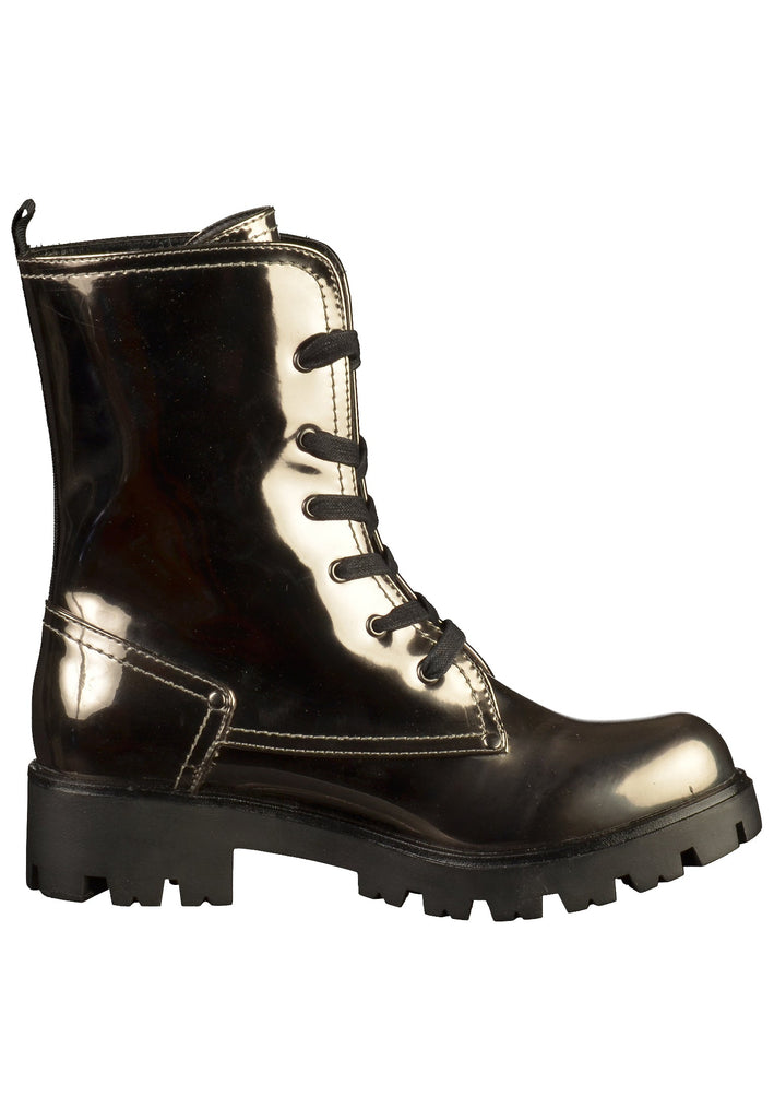 Buffalo Stiefelette Lederimitat Silber